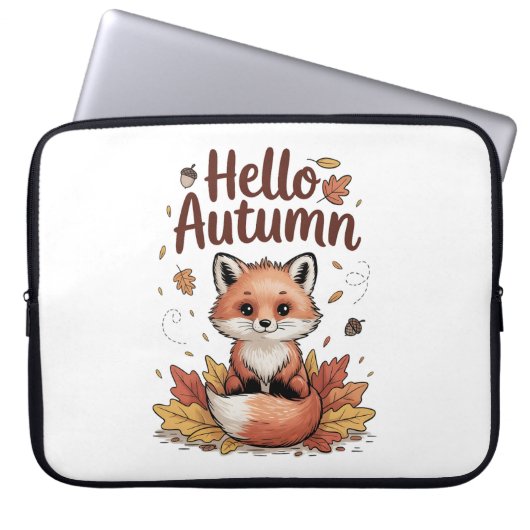 Hallo Herbst Laptopschutzhülle (Vorderseite)