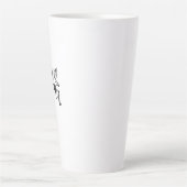 Hallo Herbst lässt Schwarz-Weiß-Kalligraphie Milchtasse (Vorderseite)