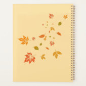 Hallo Herbst Lehrer Wasserfarbe Herbst Personalisi Planer (Rückseite)