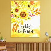 Hallo Herbst Leinwanddruck (Insitu (Wohnzimmer))