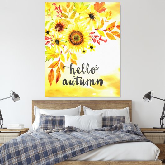 Hallo Herbst Leinwanddruck (Insitu (Schlafzimmer))