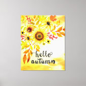 Hallo Herbst Leinwanddruck (Vorderseite)