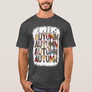 Hallo Herbst Leopard Herbst Hallo Herbst Herbst He T-Shirt