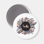 Hallo Herbst Magnet (Vorderseite/Rückseite)