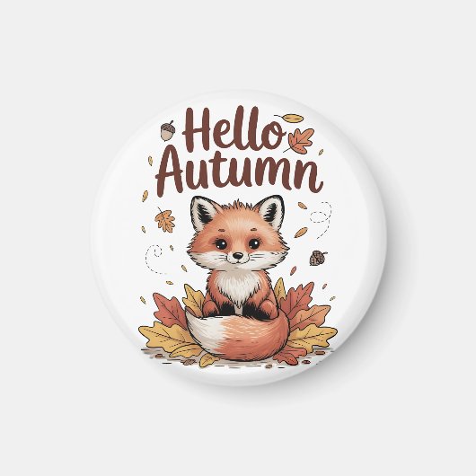 Hallo Herbst Magnet (Vorne)