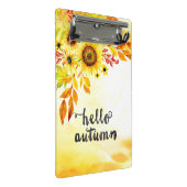 Hallo Herbst Mini Klemmbrett (Schrägansicht)