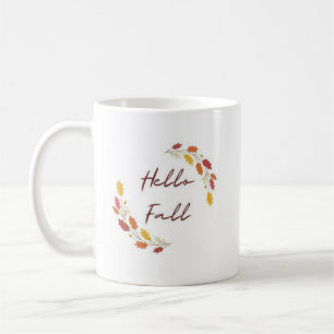 Hallo Herbst Minimale Blätter - Eleganter Herbst Kaffeetasse