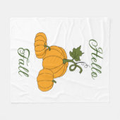 Hallo Herbst Minimalist Cute Fleecedecke (Vorderseite (Horizontal))