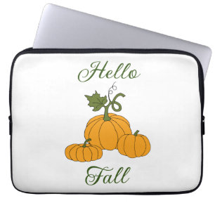 Hallo Herbst Minimalist Cute   Laptopschutzhülle