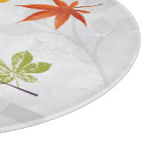 Hallo Herbst mit Bird und Herbstlauben Schneidebrett (Ecke)