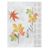 Hallo Herbst mit Bird und Herbstlauben Tischdecke (Vorderseite)