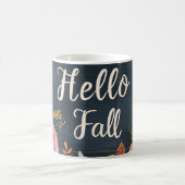 Hallo Herbst mit Blume Kaffeetasse (Mittel)