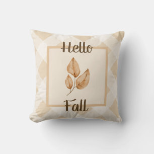 Hallo Herbst Neutrale Herbstblätter Rustikale Heim Kissen