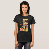 Hallo Herbst Niedliche Herbstlaub Herbstpumpen Wom T-Shirt (Vorne ganz)