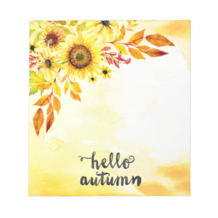 Hallo Herbst Notizblock