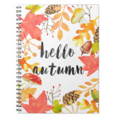 Hallo Herbst Notizblock (Vorderseite)