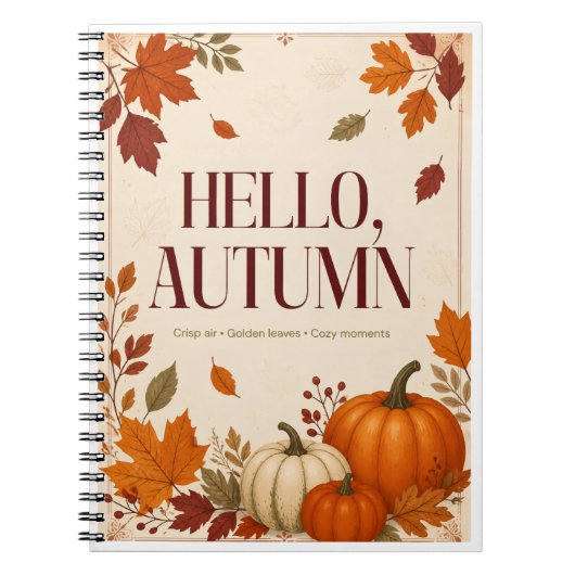 Hallo Herbst Notizblock (Vorderseite)