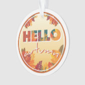 Hallo Herbst Ornament (Vorderseite)
