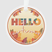 Hallo Herbst Ornament (Vorderseite)