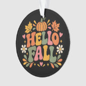 Hallo Herbst Ornament (Vorderseite)