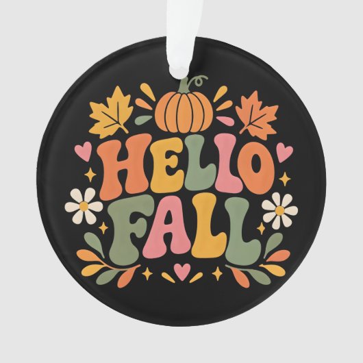 Hallo Herbst Ornament (Vorderseite)