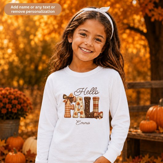 Hallo Herbst-Patchwork-Style-Buchstaben Kinder