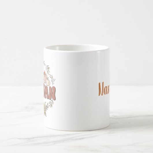 Hallo Herbst Personalisiert Kaffeetasse (Mittel)