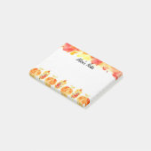 Hallo Herbst personalisiert Post-it Klebezettel (angewinkelt)