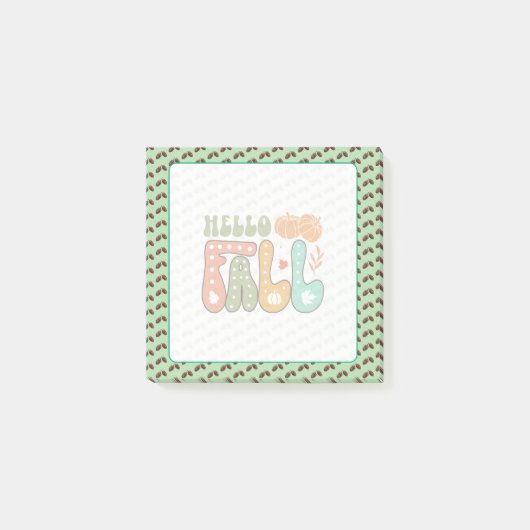 Hallo Herbst! Post-It Klebezettel (Vorderseite)