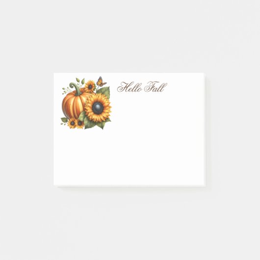 Hallo Herbst Post-it-Notizen Post-it Klebezettel (Vorderseite)