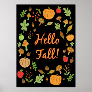Hallo Herbst! Poster