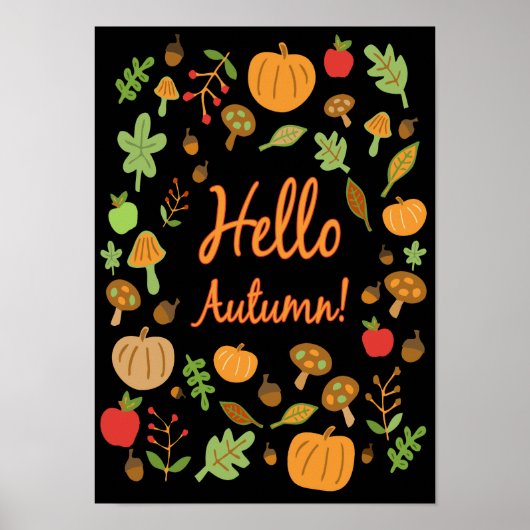 Hallo Herbst! Poster (Vorne)
