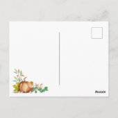 Hallo Herbst Postkarte (Rückseite)