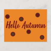 Hallo Herbst Postkarte (Vorderseite)