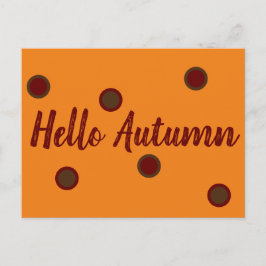Hallo Herbst Postkarte