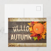 Hallo Herbst Postkarte (Vorne/Hinten)