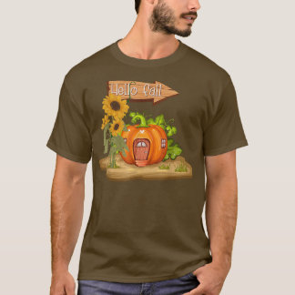 Hallo Herbst Pumpkin 2022Pumpkin Haus Hallo Herbst T-Shirt
