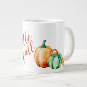 Hallo Herbst, Pumpkins eine Menge Jumbo-Tasse (Vorderseite Rechts)