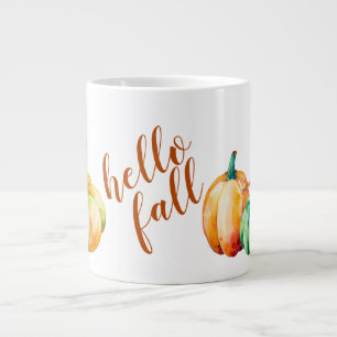 Hallo Herbst, Pumpkins eine Menge Jumbo-Tasse