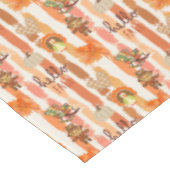 Hallo Herbst Rustikale Patchwork Orange Blätter St Tischdecke (Schrägansicht)
