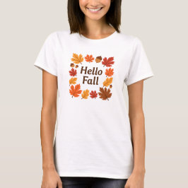 Hallo Herbst - Rustikaler Herbst lässt Niedlich fa T-Shirt