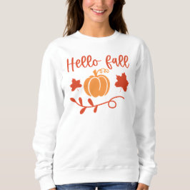 Hallo Herbst Saison Floral Pumpkin Herbst Sweatshirt