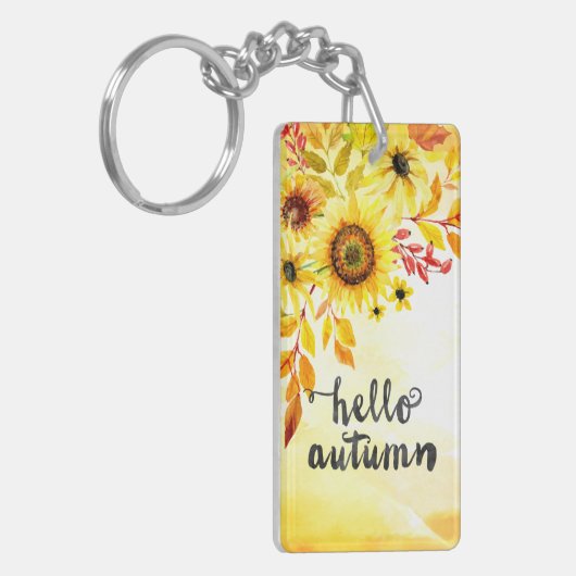 Hallo Herbst Schlüsselanhänger (Vorderseite links)