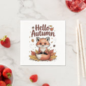 Hallo Herbst Serviette (Beispiel)