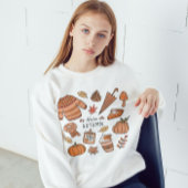 Hallo Herbst Shirt, Fall Vibes, Retro Doodle Sweatshirt