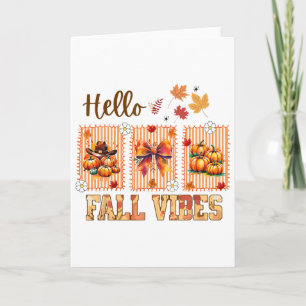 Hallo Herbst Stimmung Coquette Bogen Kürbis Gewürz Karte