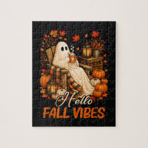 Hallo Herbst Stimmung Geist Süßer Herbst Kürbis Puzzle