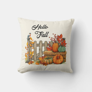 Hallo Herbst Süße Farmhaus Herbst Akzent Kissen