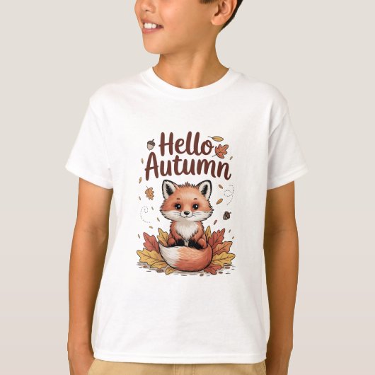Hallo Herbst T-Shirt (Vorderseite)