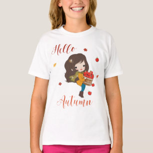 Hallo Herbst T-Shirt für Mädchen und Frauen